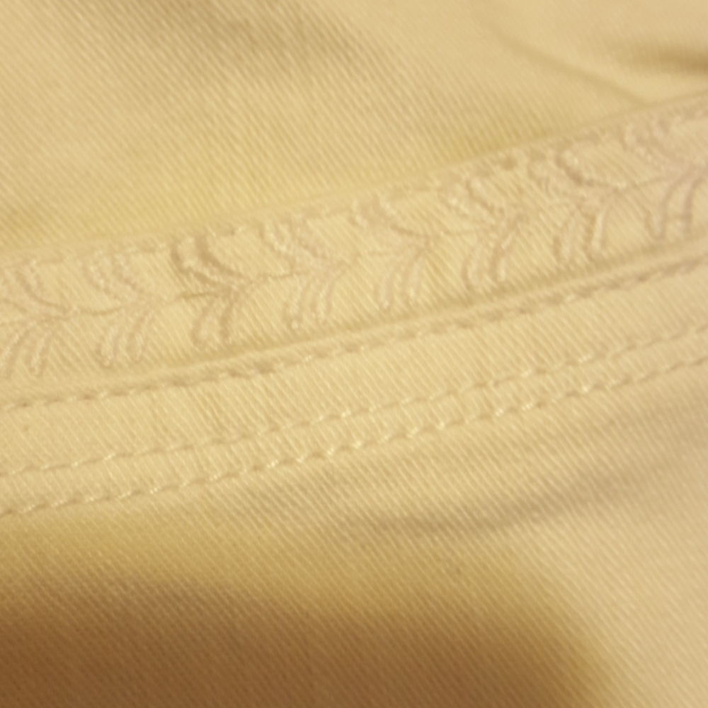 Gloria Vanderbilt white stretch denim jeans skimmer capri embroidery Sz 16 EUC… - Picture 4 of 8